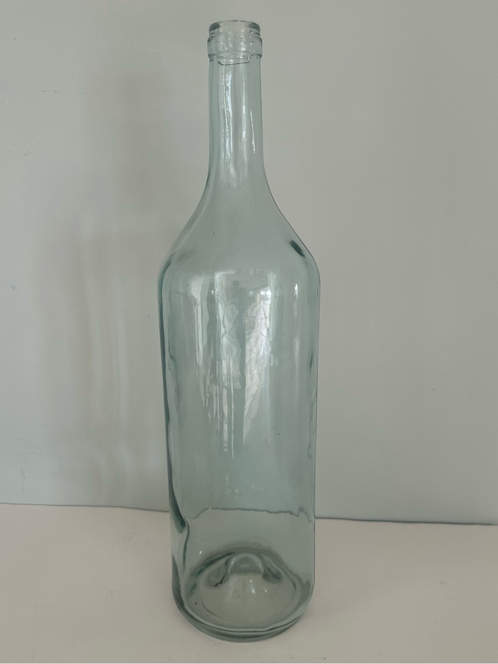 Light Aqua Glass Bottle Vase